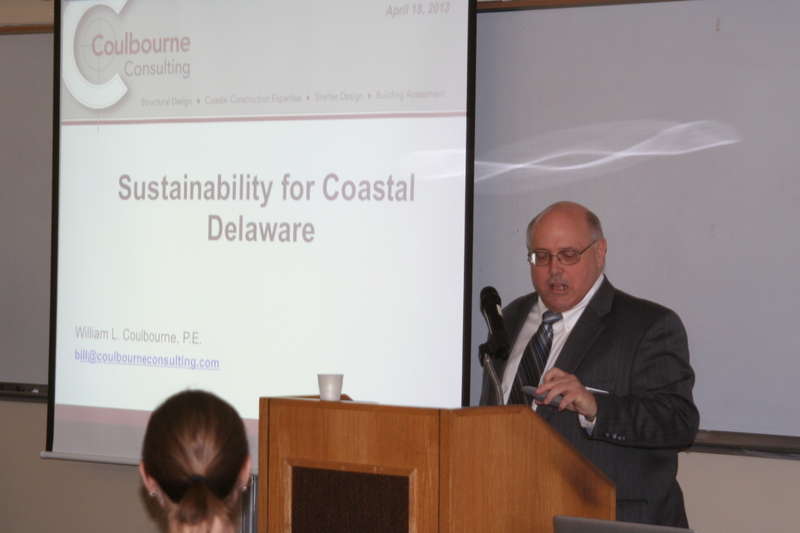 William Coulbourne, a structural engineer and FEMA consultant, talks about lessons for Delaware learned from Hurricane Sandy. He said if the storm had not changed course, Lewes and points north would have been devastated much like New Jersey’s beaches were. Coulbourne said although Lewes has a good mitigation plan, homes along the city’s beachfront are susceptible to storm damage. BY HENRY J. EVANS JR.